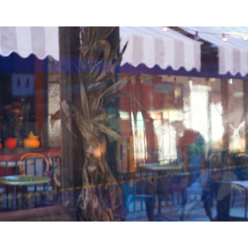Linda Greenhouse, Outdoor Dining, Williamsburg, Archival Pigment Print, 28"x24", Framed