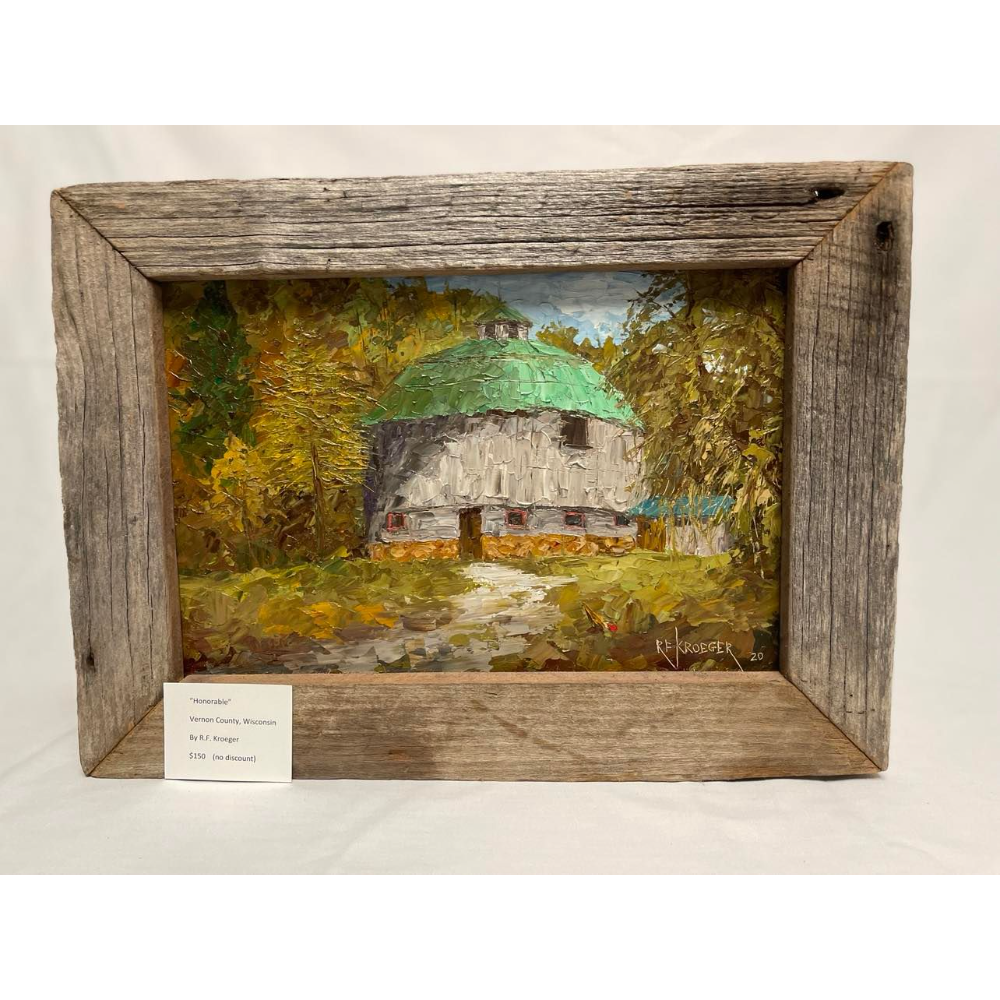 Original Barn Painting by Robert Kroeger titled "Honorable"