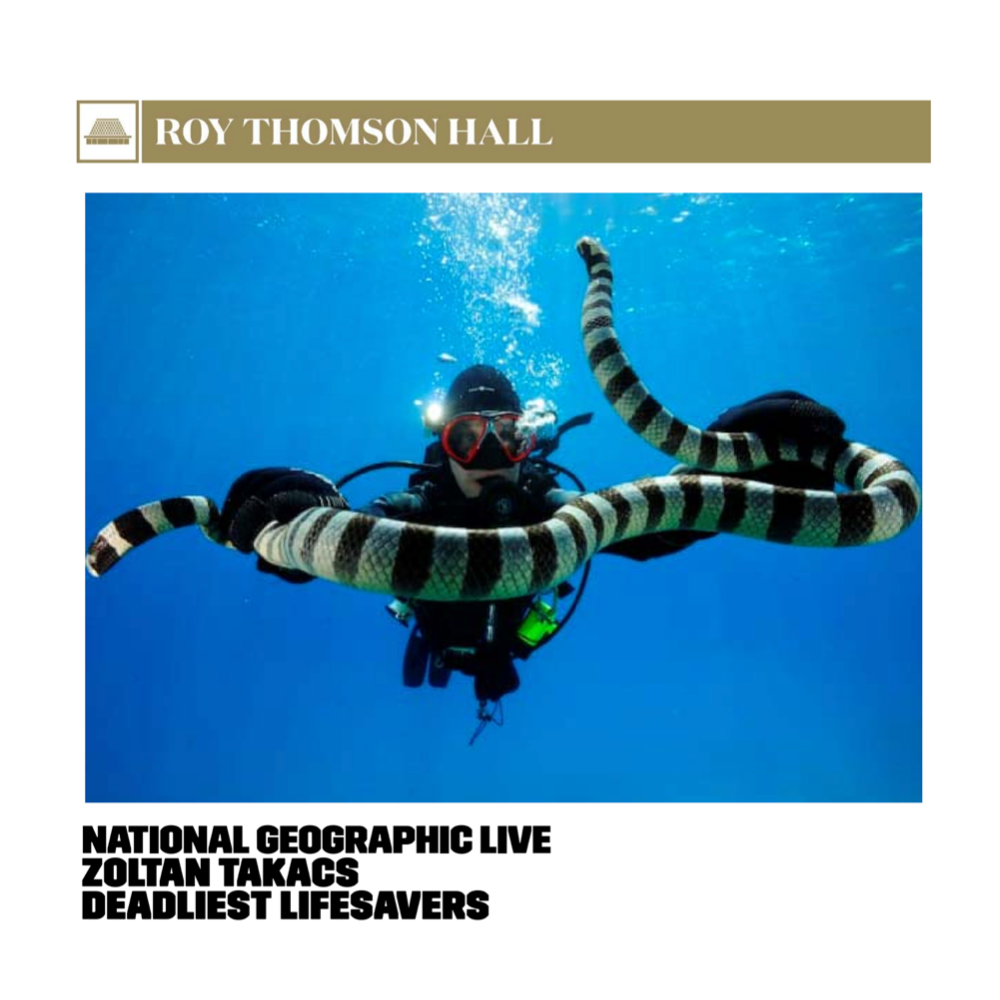 National Geographic Live: Zoltan Takacs: Deadliest Lifesavers