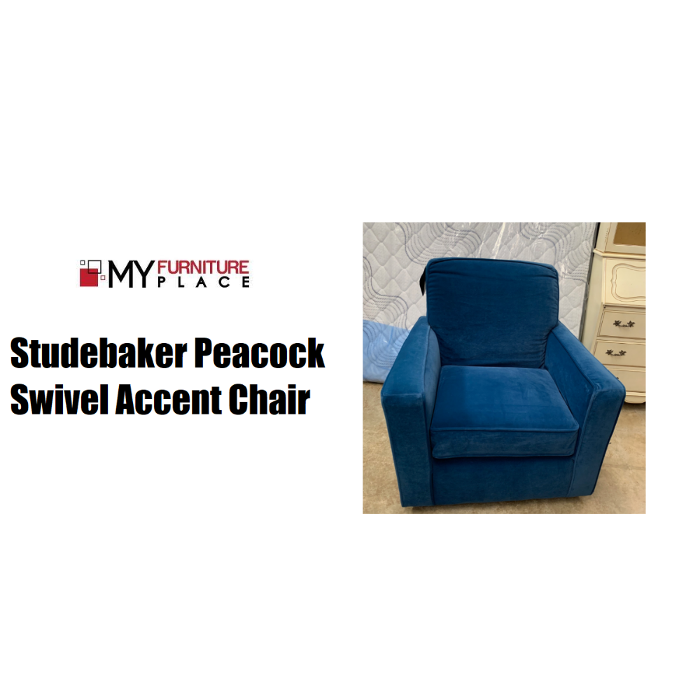 Studebaker Peacock Swivel Accent Chair   .