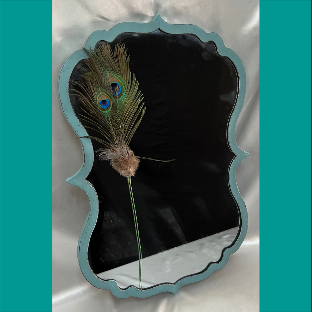 Teal Reflections Mirror