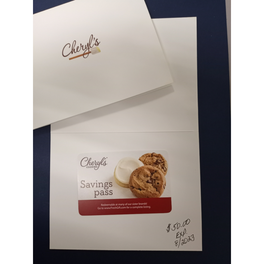Cheryl's Cookies $50 Savings Pass