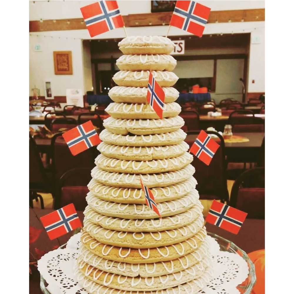 Kransekake / Wreath cake perfect for the holiday season or special occasion