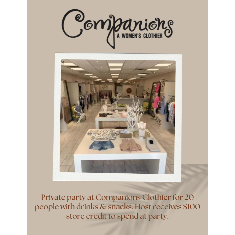 Companions Clothier Private Party