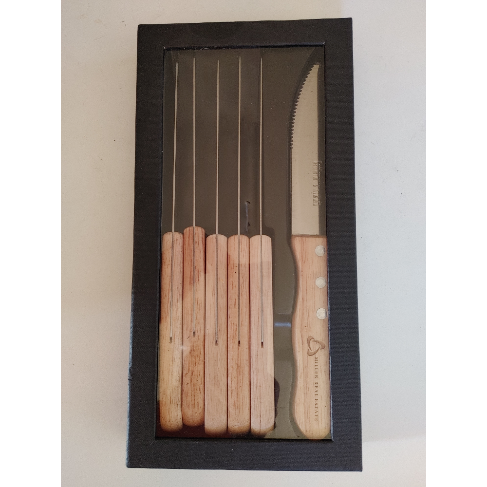 Set of 6 steak knives - boxed