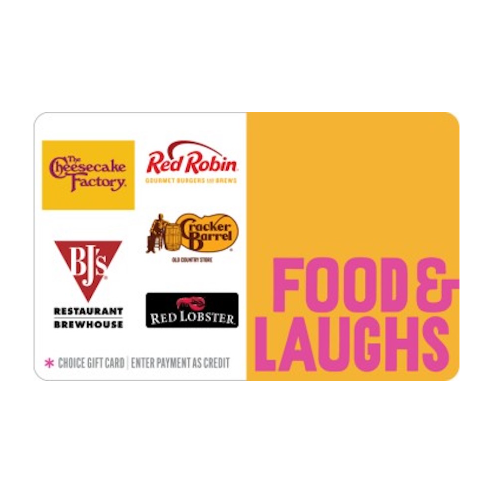$25 Food & Laughs Gift Card