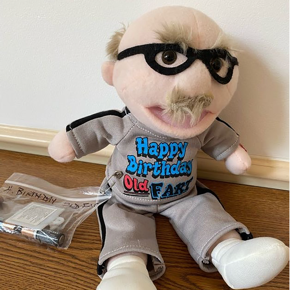 "Happy Birthday" Old Fart Musical Plush Toy