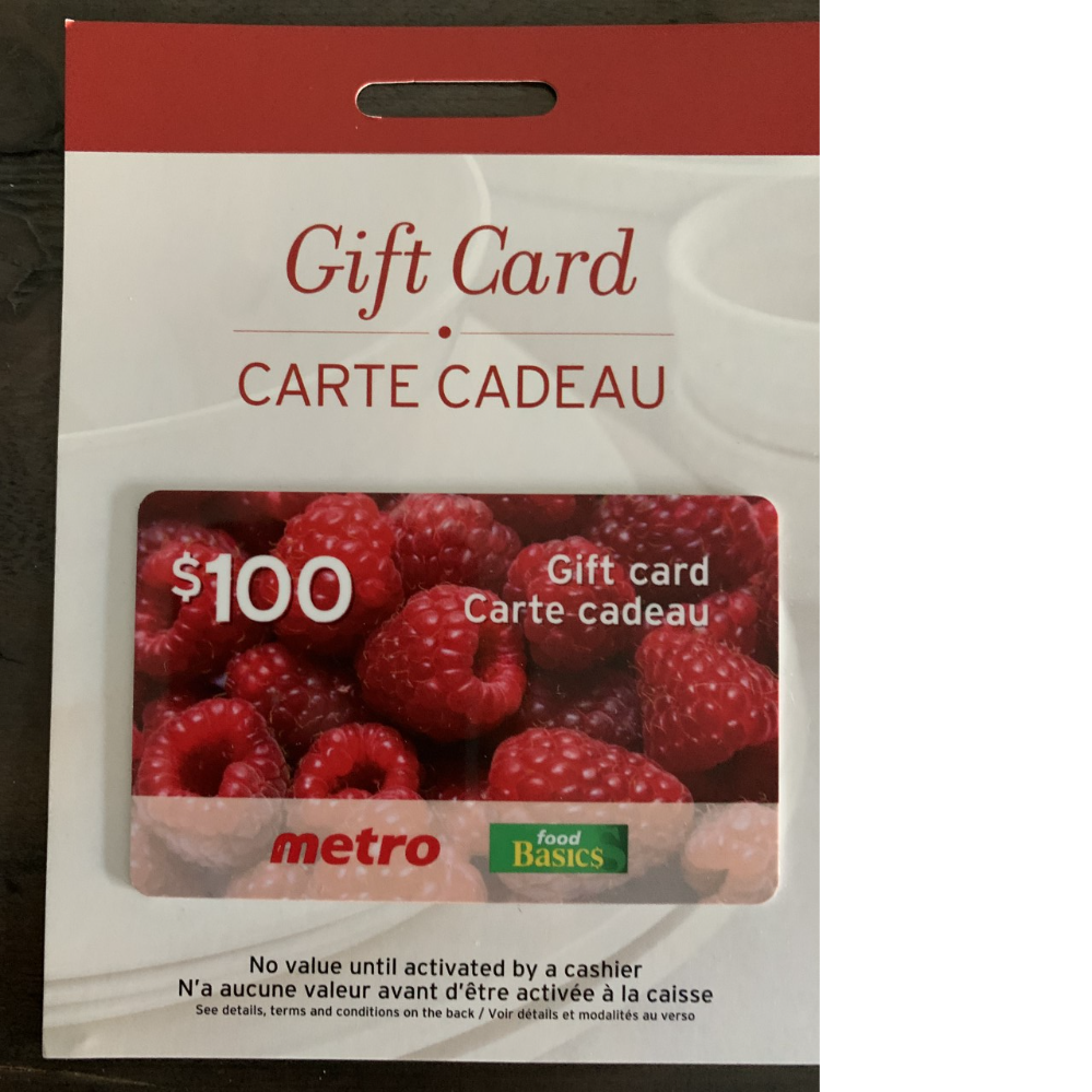 METRO - $100 GIFT CARD