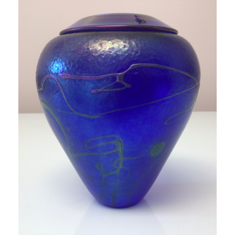 Robert Held Iridescent Art Glass Vase Beautiful 