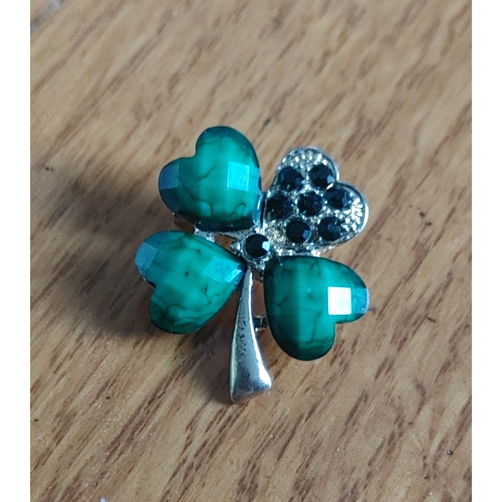 Shamrock or Lucky Clover Brooch - the Luck of the Irish?