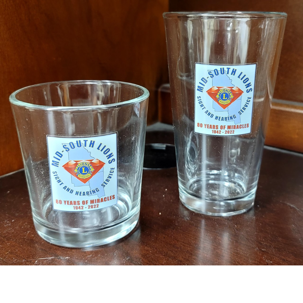Mid-South Lions 80th Anniversary Glasses