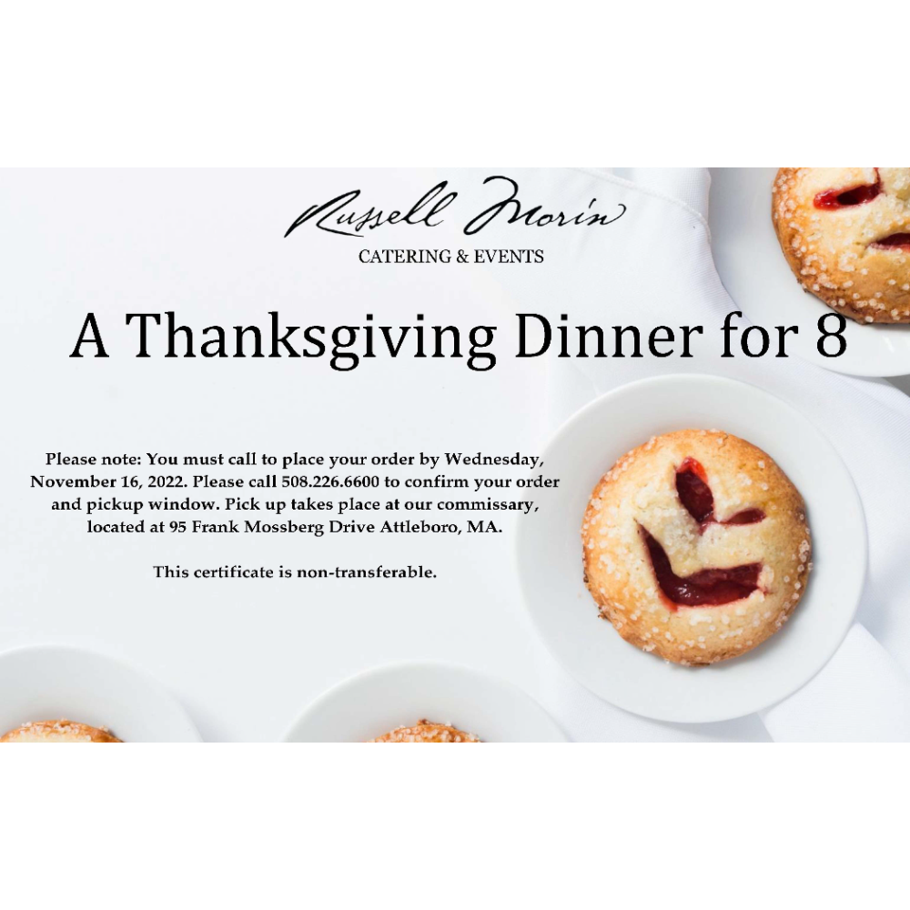 Thanksgiving Dinner for 8