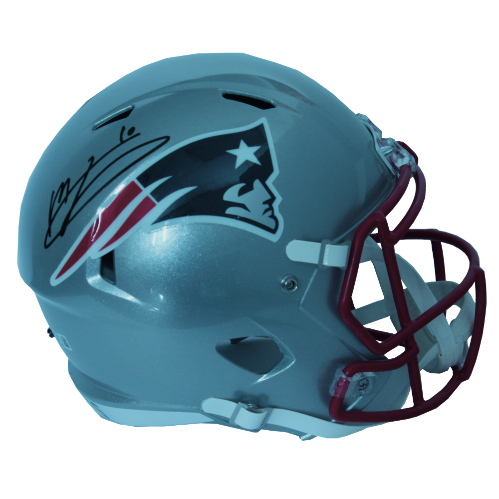 New England Patriots - Autographed Mac Jones Replica Speed Helmet
