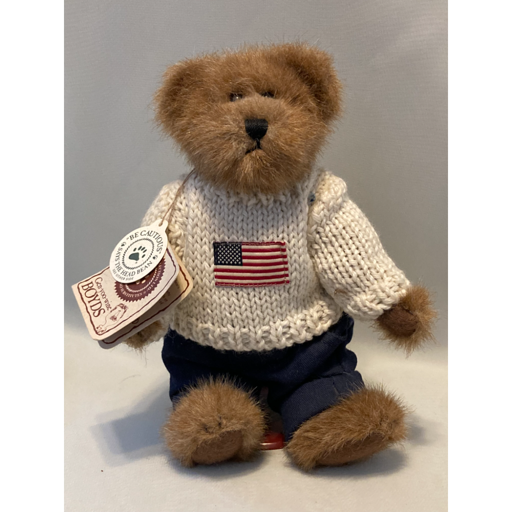 Boyds Patriotic Bear with Stand