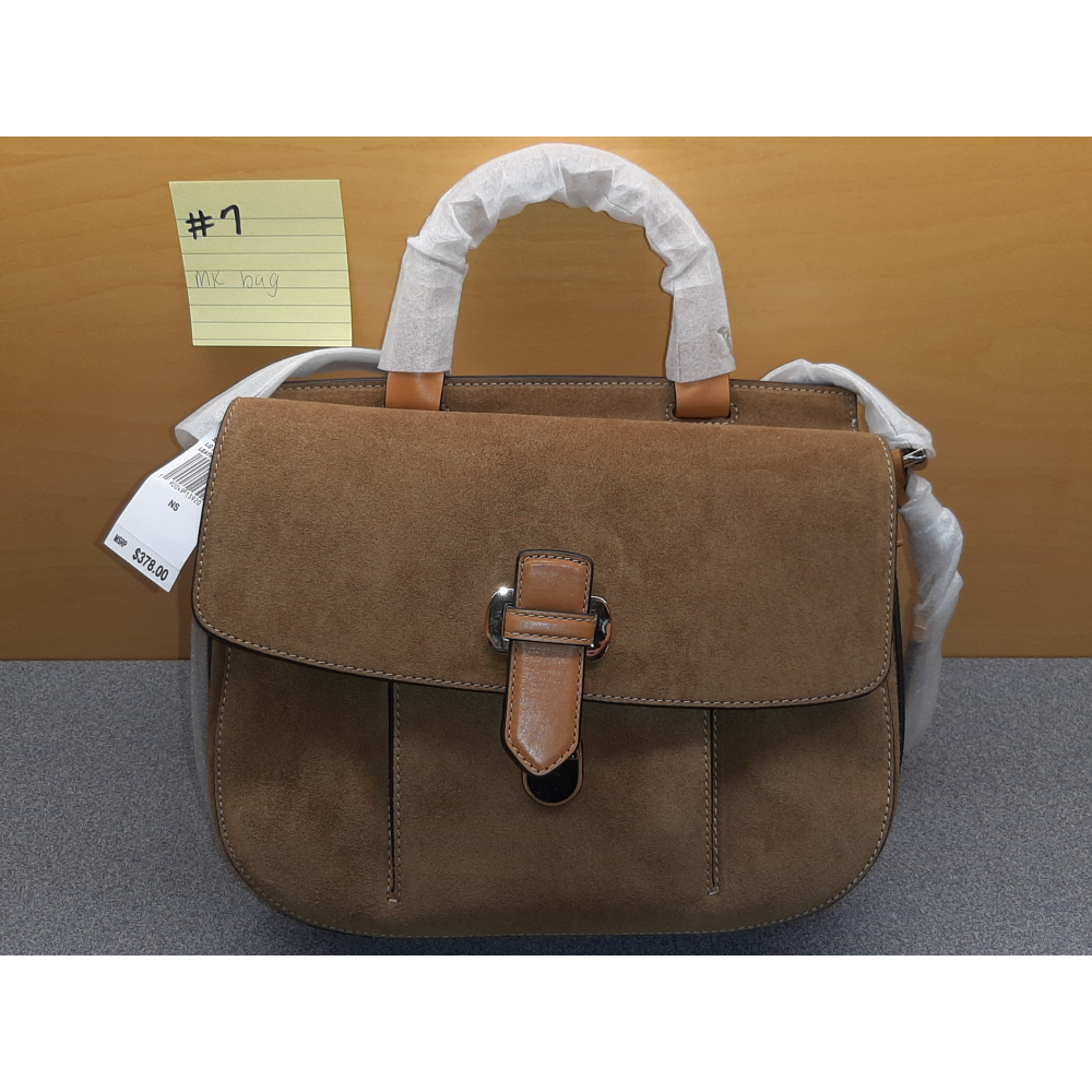 Michael Kors Designer Tan Leather and Suede Bag