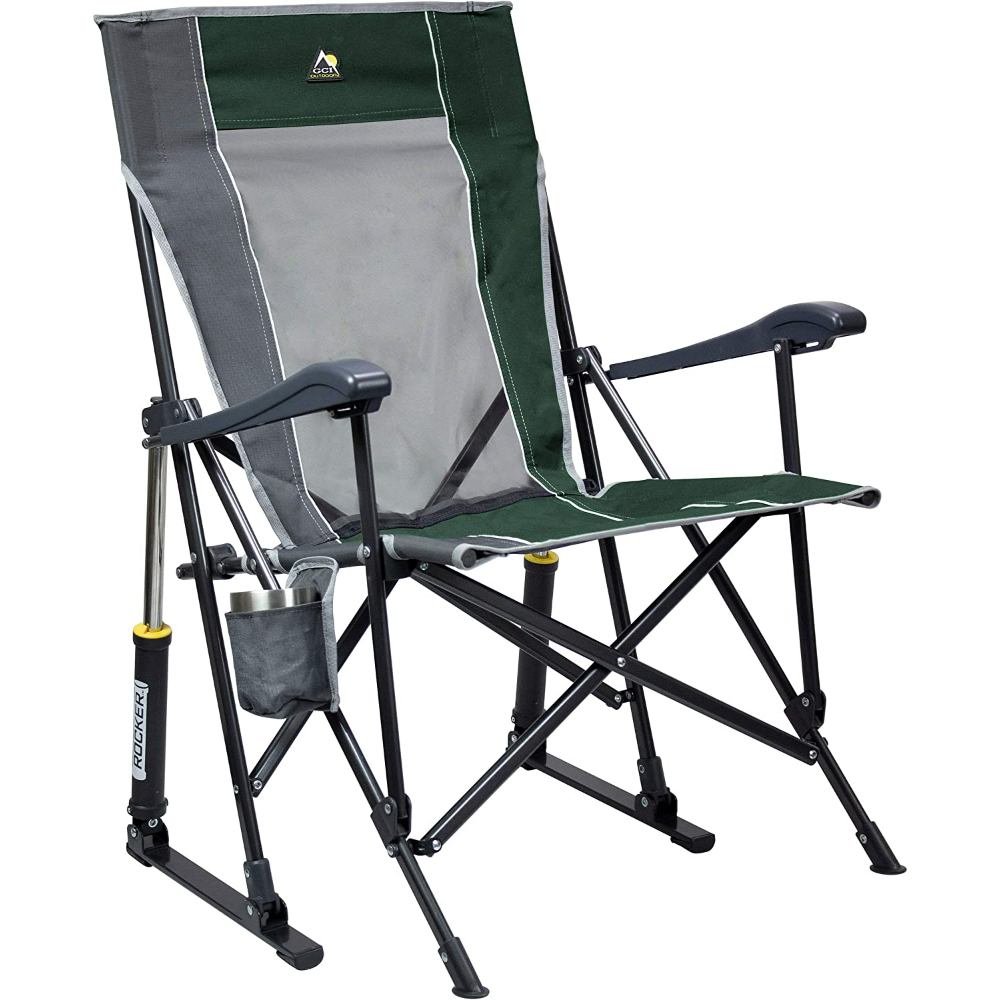 2 GCI Outdoor Roadtrip Rocker Collapsible Rocking Chair & Outdoor Camping Chair