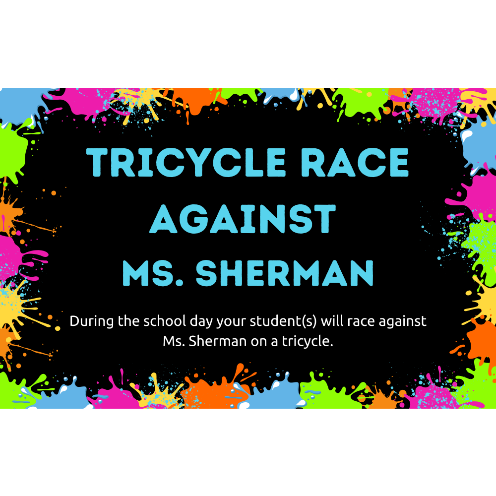 Tricycle Race Against Ms. Sherman