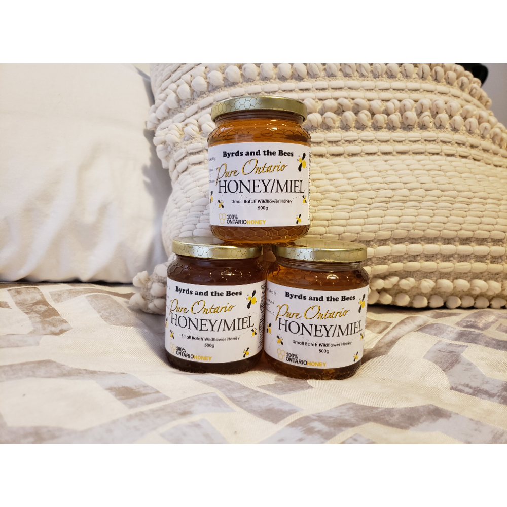 Three Jars of Byrds and the Bees Honey