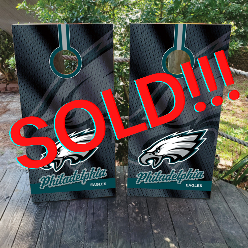 Philadelphia Eagles Cornhole Wraps