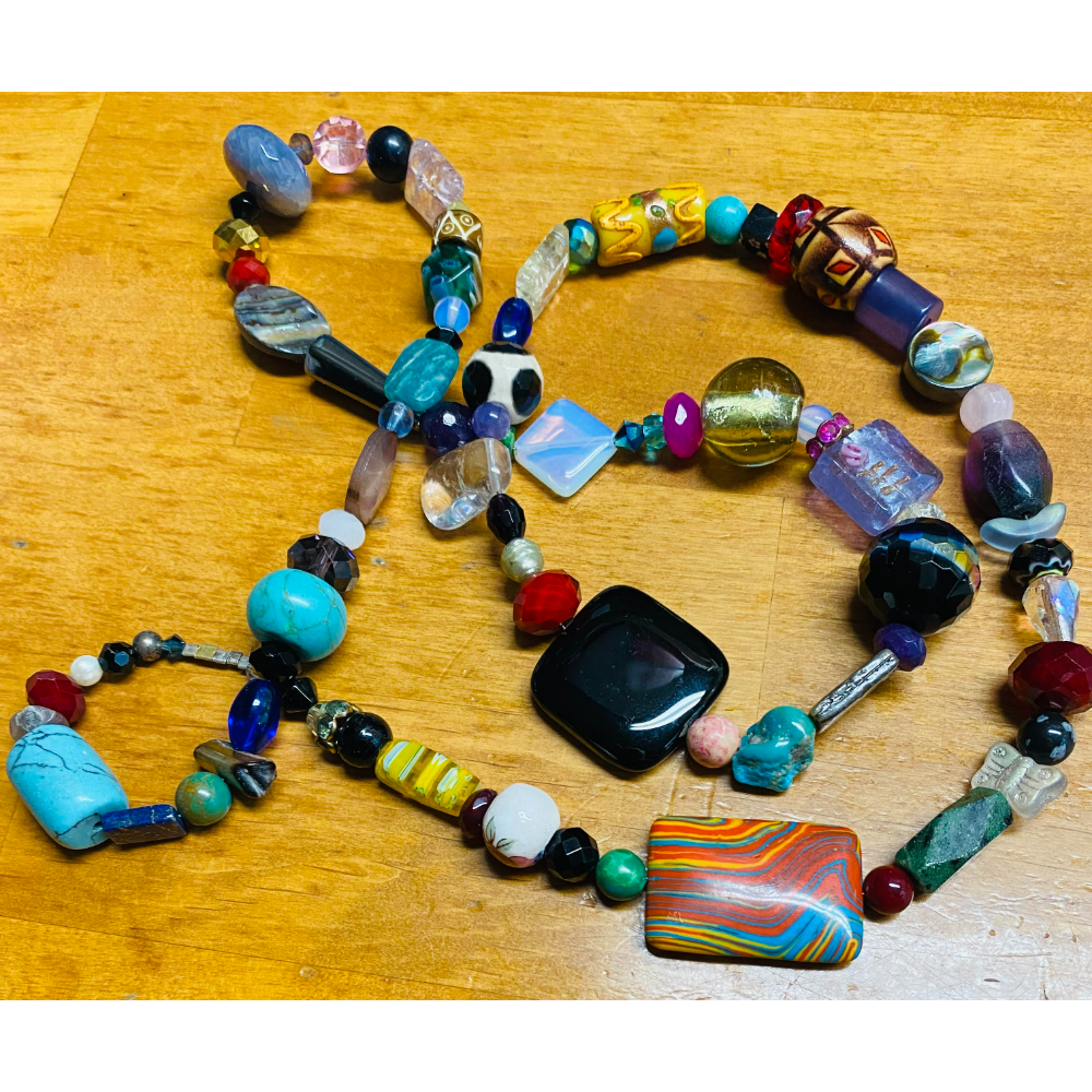 One of a Kind Mixed Bead Necklace