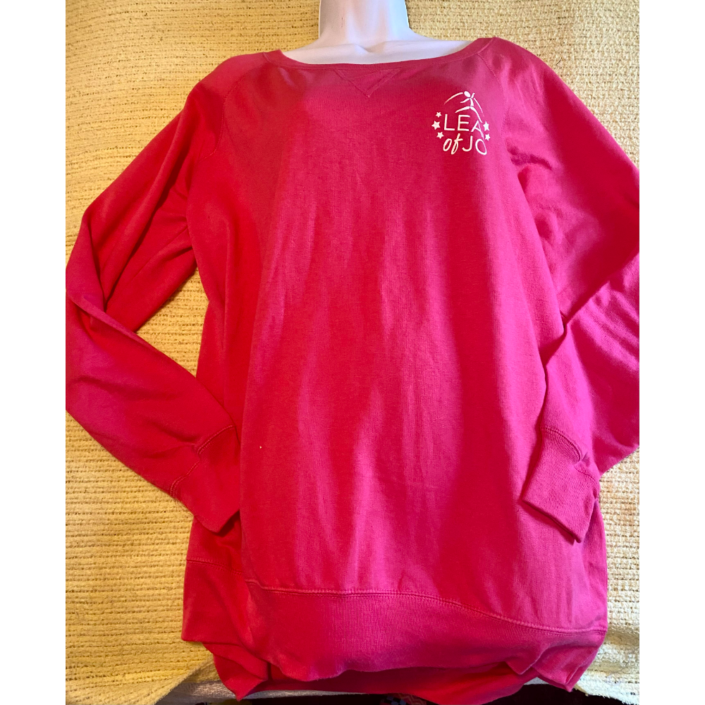 Pretty Pink Soft Cotton Crew Neck Sweat Shirt 18-20 Size 2
