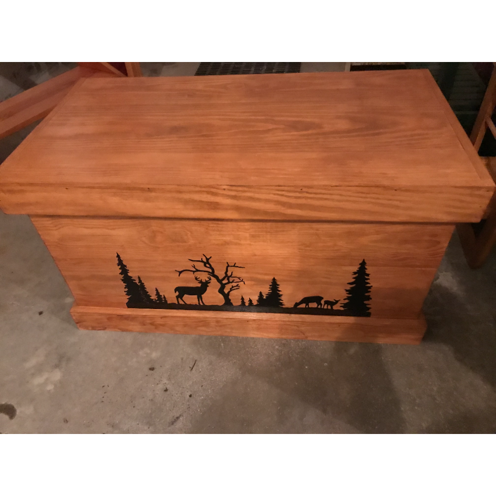 Hand-Crafted Wood Storage Chest