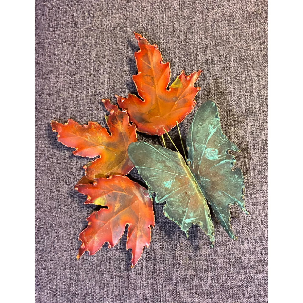 Autumn Leaves & Butterfly Wall Art