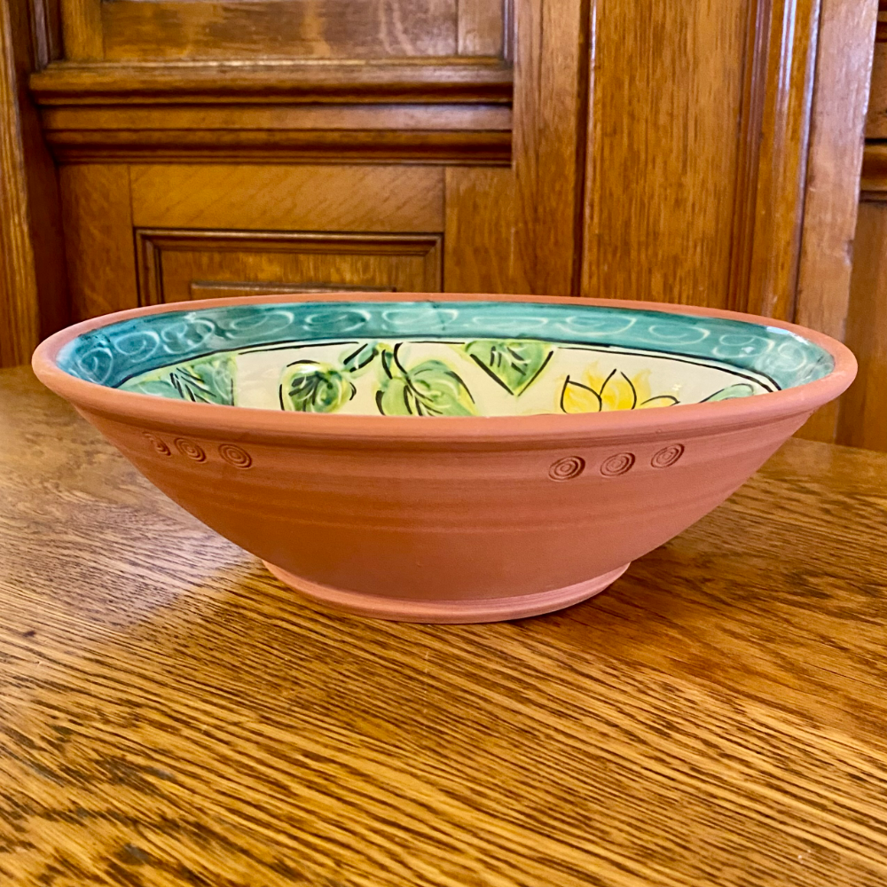 Sunflower Bowl by L. Koehler Pottery