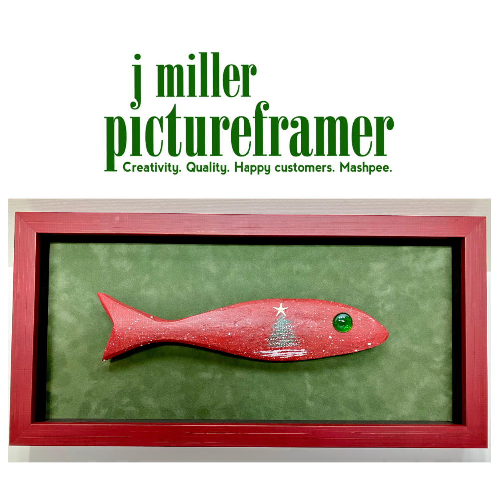 "Hand Crafted Christmas Fish" - Hand crafted & framed artwork