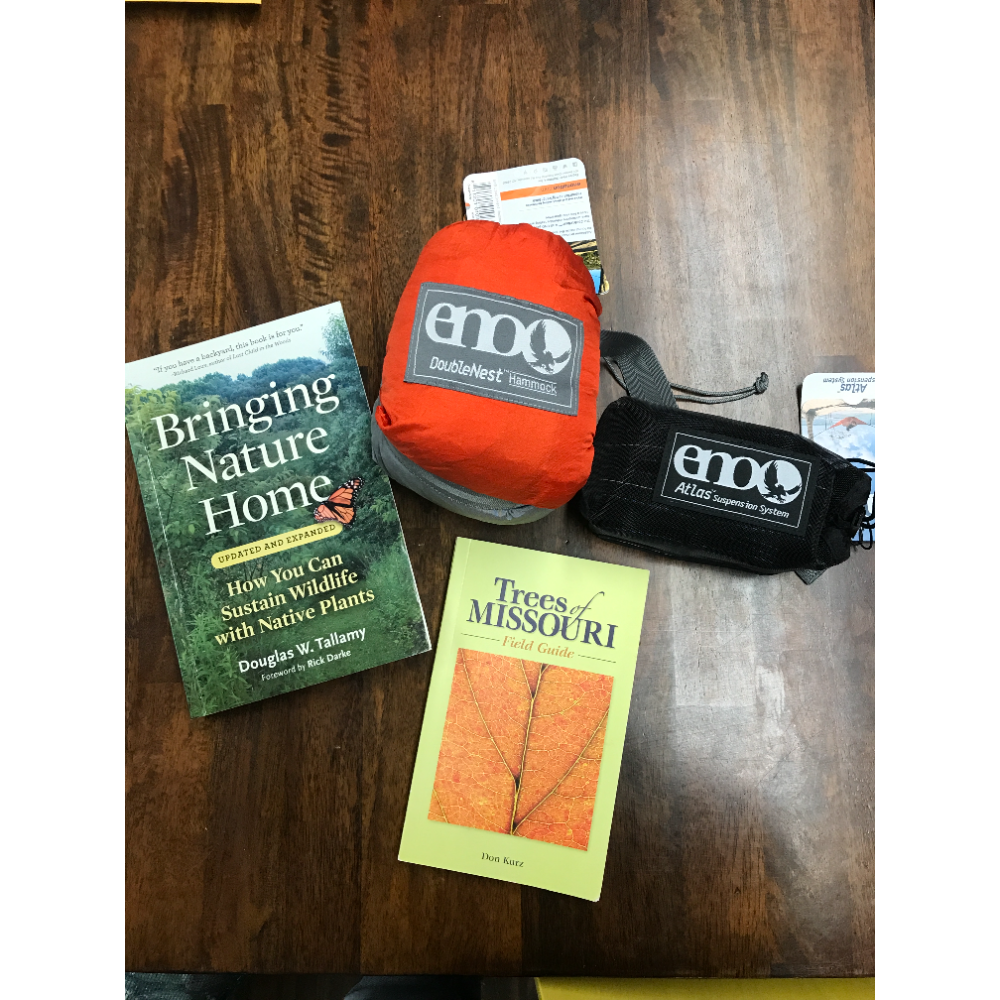 ENO DoubleNest Hammock and Strap + Nature Books