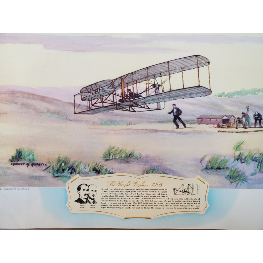 Matted Wright Brothers Flight 1903
