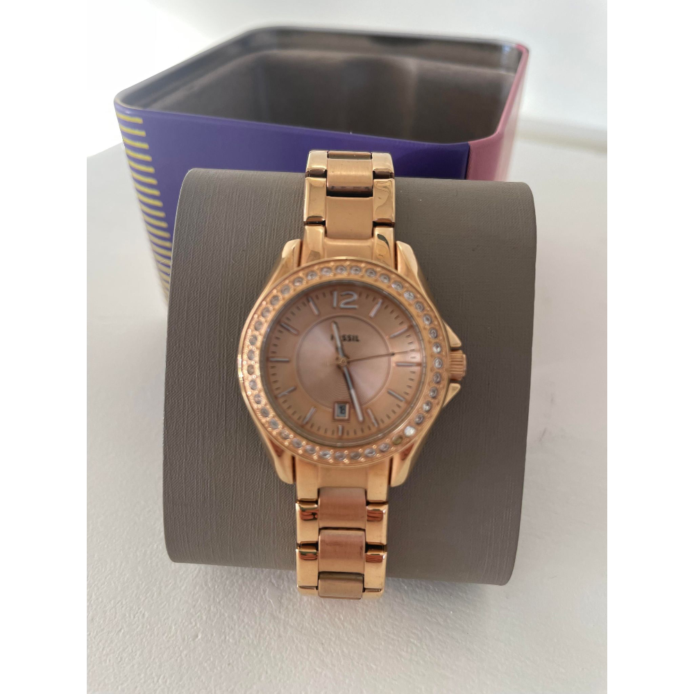 Fossil Rose Gold Stainless Steel Watch