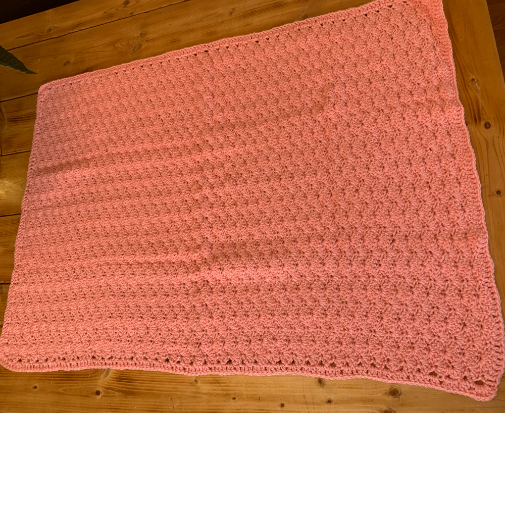 Coral Shell Baby Blanket
