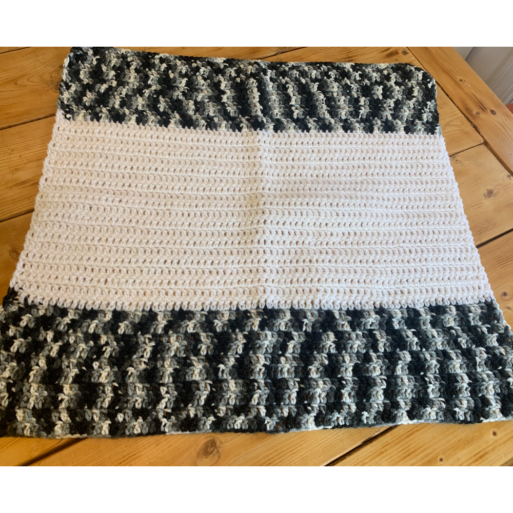 Small Black and White Baby Blanket