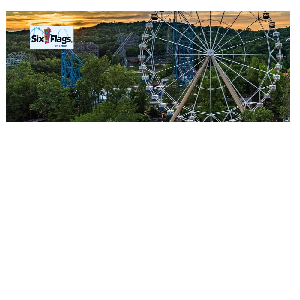 Six Flags of St Louis, 2 one-day tickets