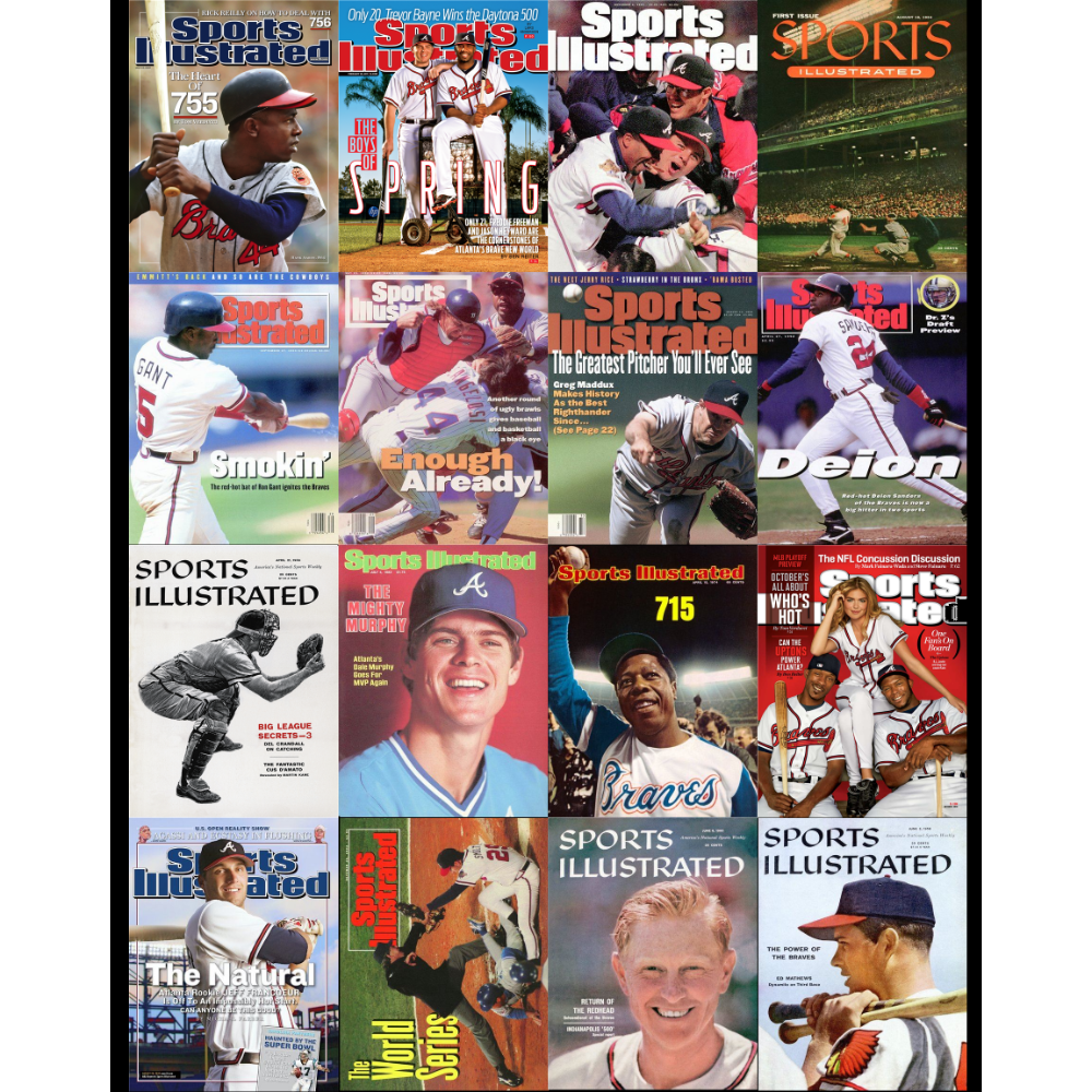 Atlanta Braves Sports Illustrated Collage Canvas