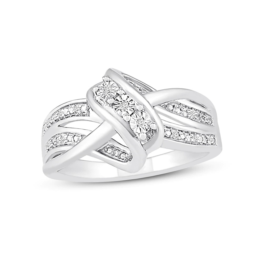 Swirl Style Diamond Ring