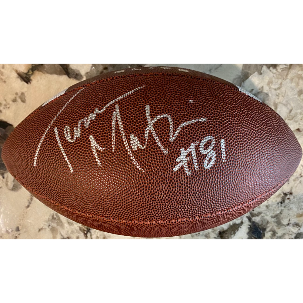 Terance Mathis Signed Football