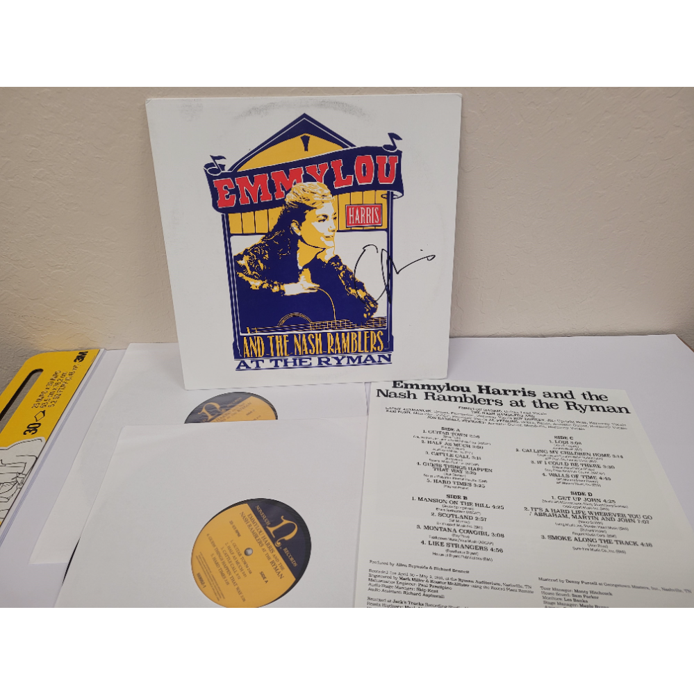 EmmyLou Vinyl and the Ramblers at the Ryman 2 Vinyl Record Set- Signed