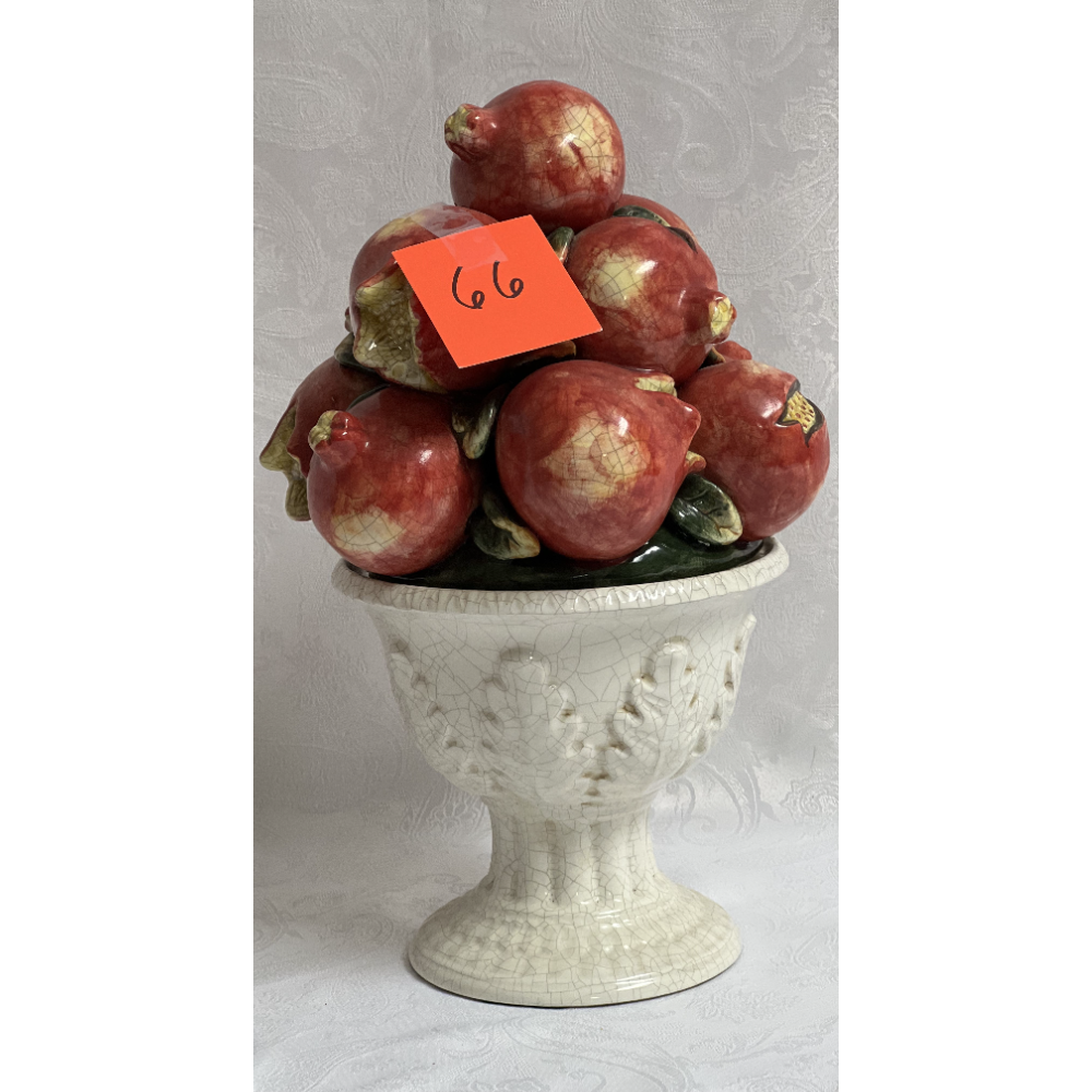 Vintage Vase with Pomegranates