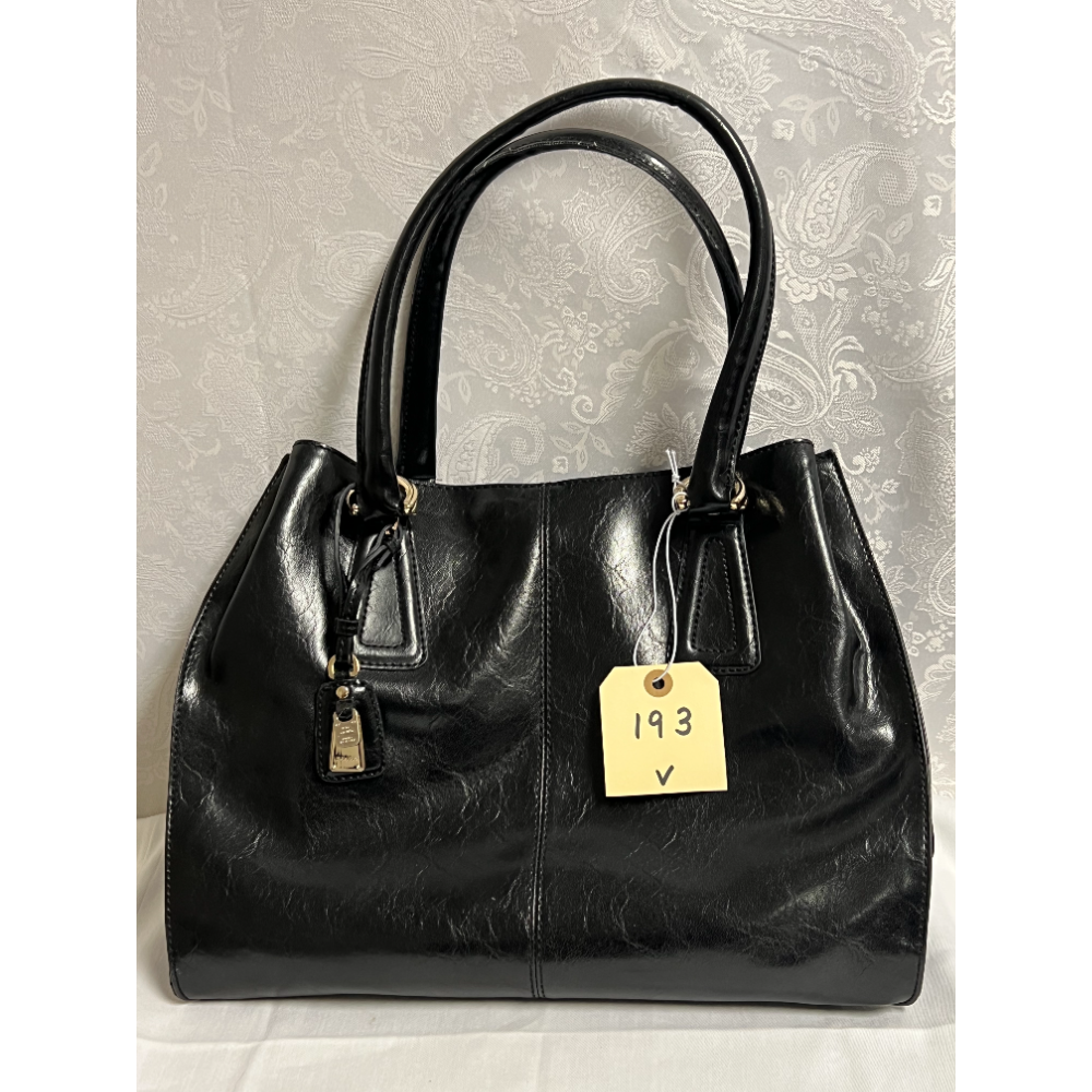 Liz Claibourne Black Leather Handbag