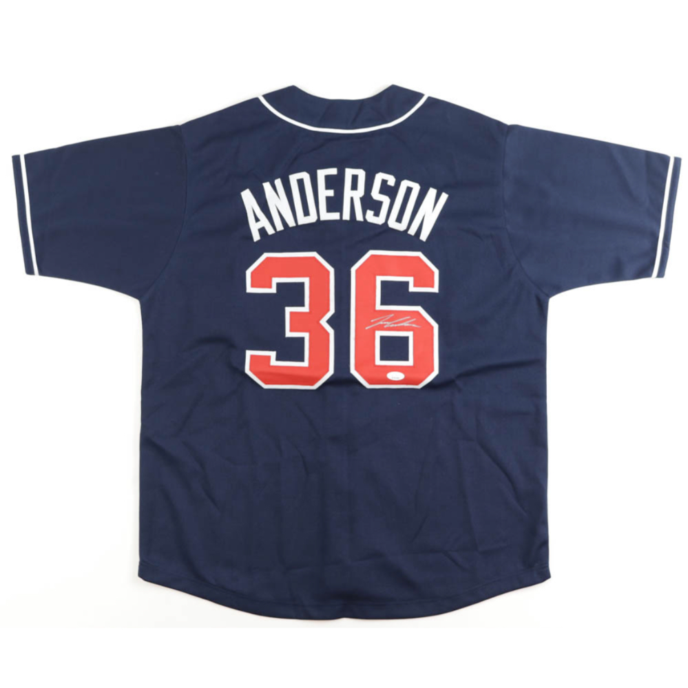 Ian Anderson signed #36 Atlanta Braves size XL custom jersey w/ JSA COA