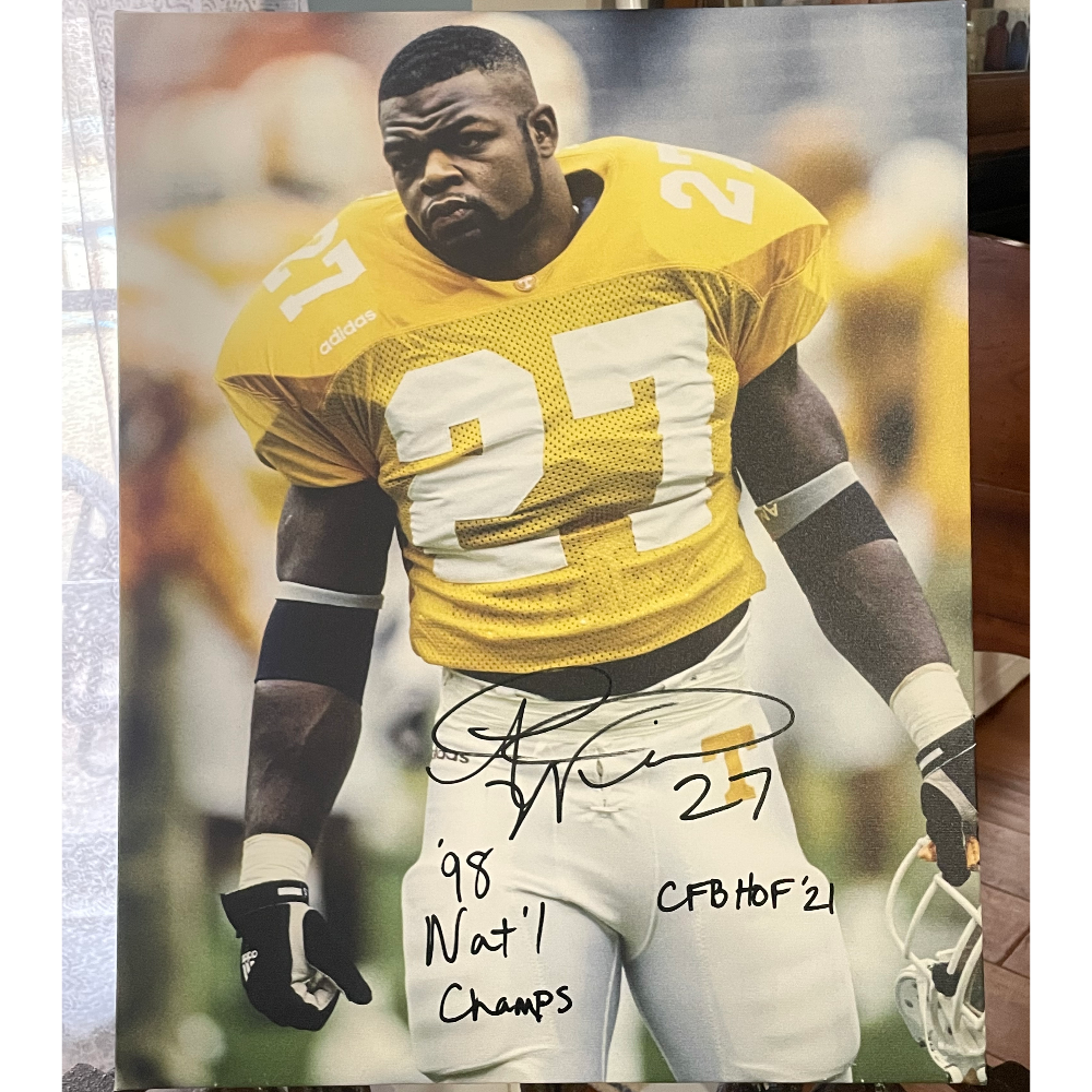 Al Wilson signed Tennessee Volunteers 16x20 Canvas Photo