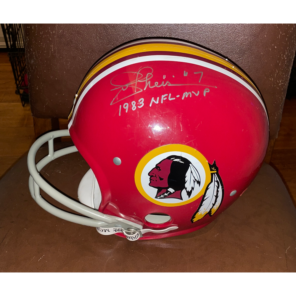 Joe Theismann signed Washington Redskins full size helmet (Rawlings)
