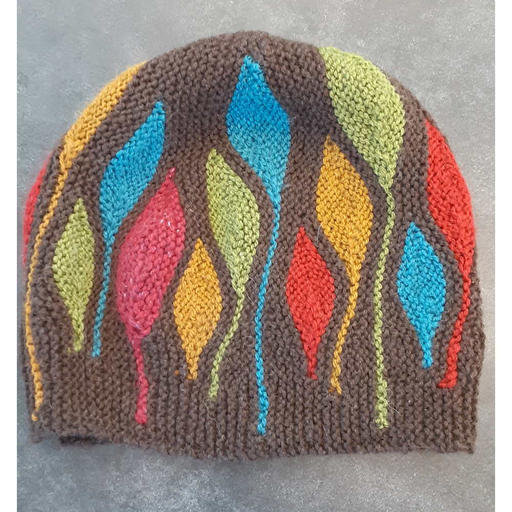 Knit Hat, leaves