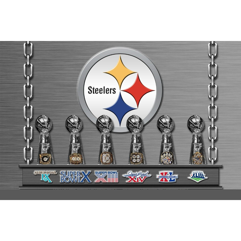 Steelers 6 Trophy Canvas