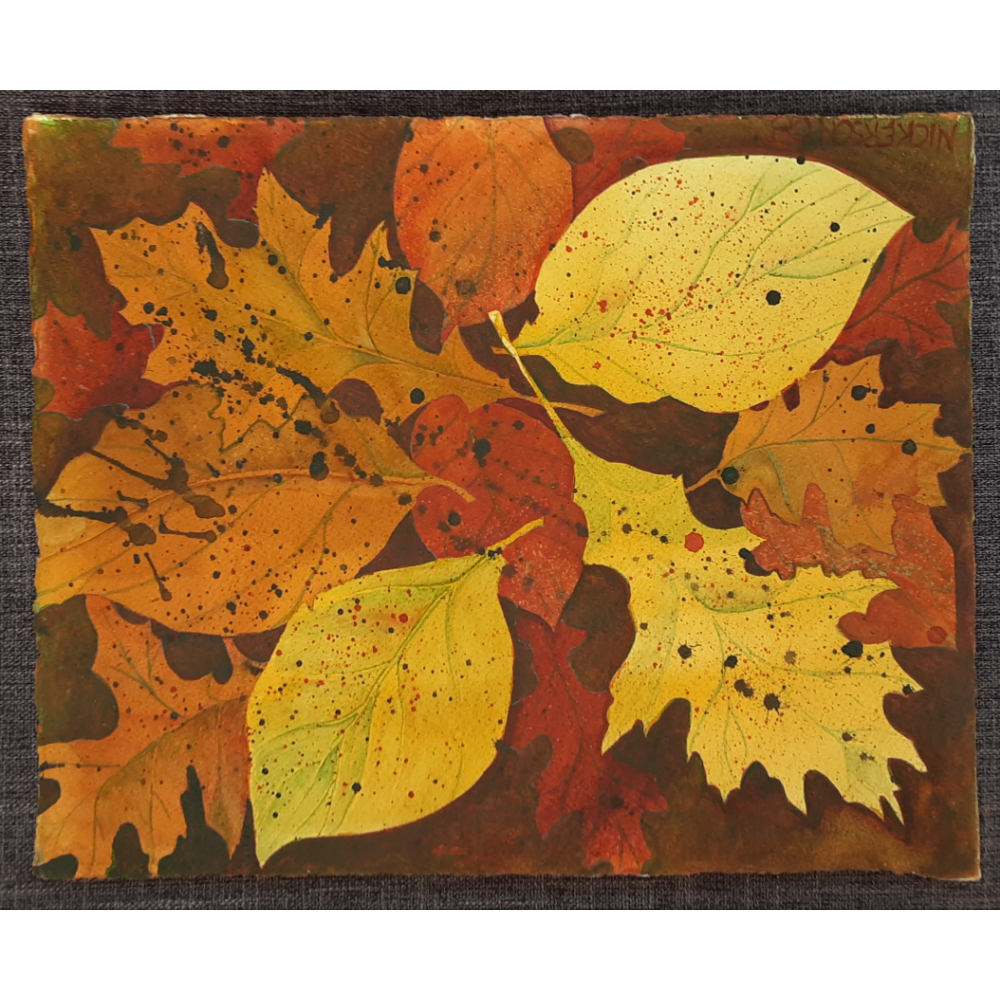 Fall Leaves, watercolor