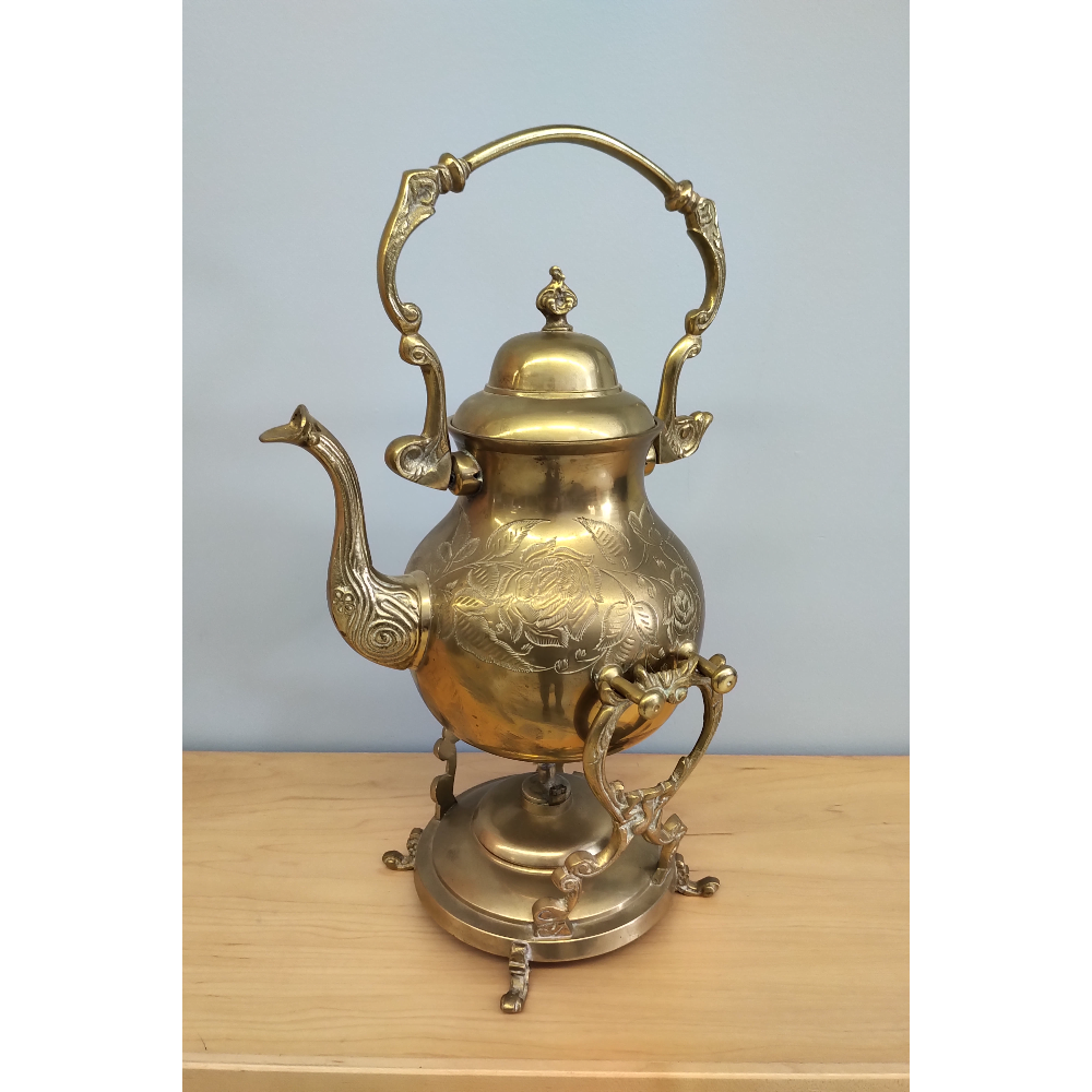 Solid Brass Teapot/Coffeepot