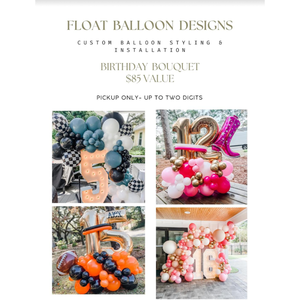 Custom Balloon Bouquet Styling & Installation