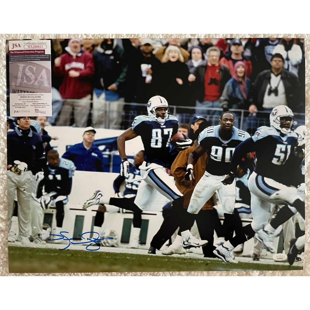 Kevin Dyson Signed Titans 16x20 Photo (JSA)